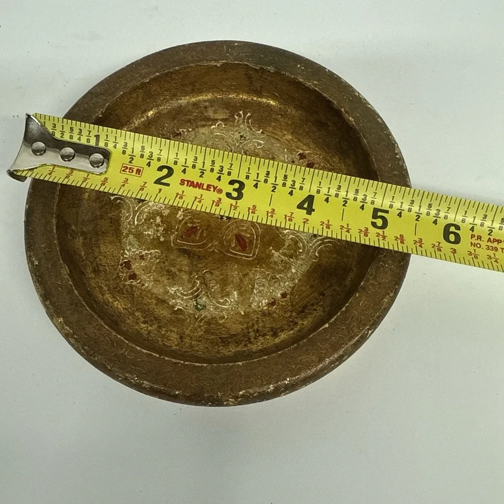 VTG Florentia Gilded Gold Trinket‎ Dish Tray